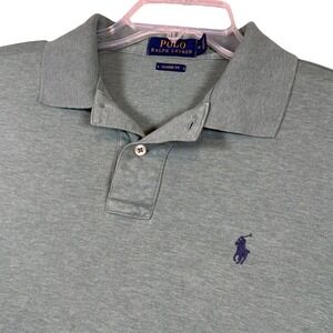 Polo Ralph Lauren Men's Medium Classic Fit Green Polo Shirt Short Sleeve